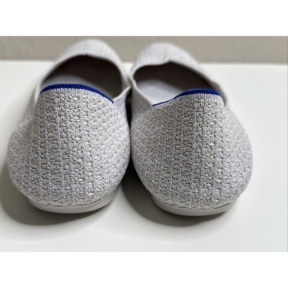 Rothy’s The Flat Slip On Ballet V Cut Salt honeycomb Women’s Size 10 Round Toe - Picture 4 of 14